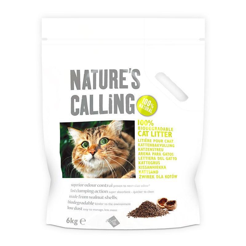 Natures Calling Natural Cat Litter 2x6kg - North East Pet Shop Nature's Calling