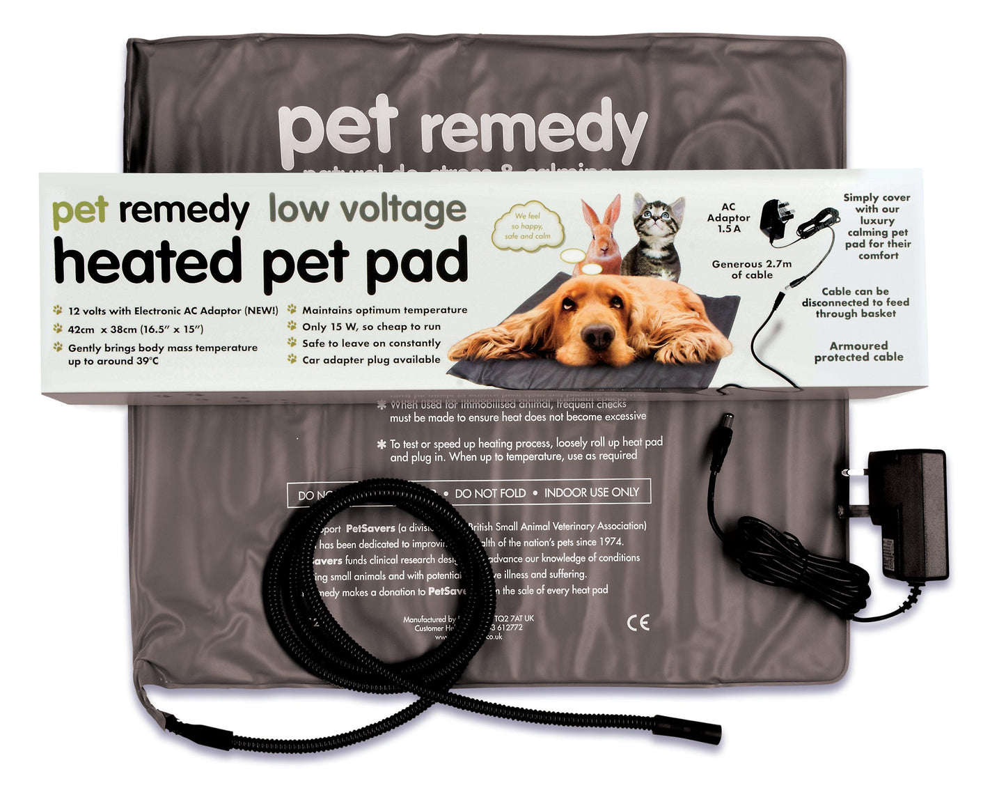 Pet Remedy Low Voltage Heat Pad - North East Pet Shop Pet Remedy