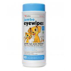 Petkin Pet Jumbo Eyewipes 80 - North East Pet Shop Petkin