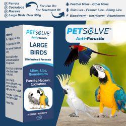 Petsolve Anti-Parasite Large Bird, 5ml - North East Pet Shop Petsolve