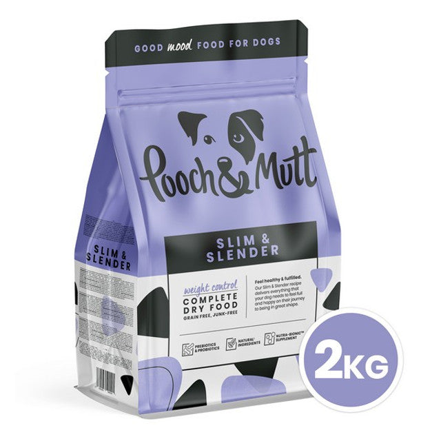 Pooch & Mutt Slim & Slender Premium Dog Food 2kg - North East Pet Shop Pooch & Mutt