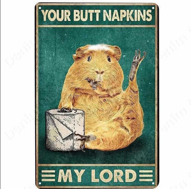 Retro Dirty Butt Napkins - North East Pet Shop North East Pet Shop