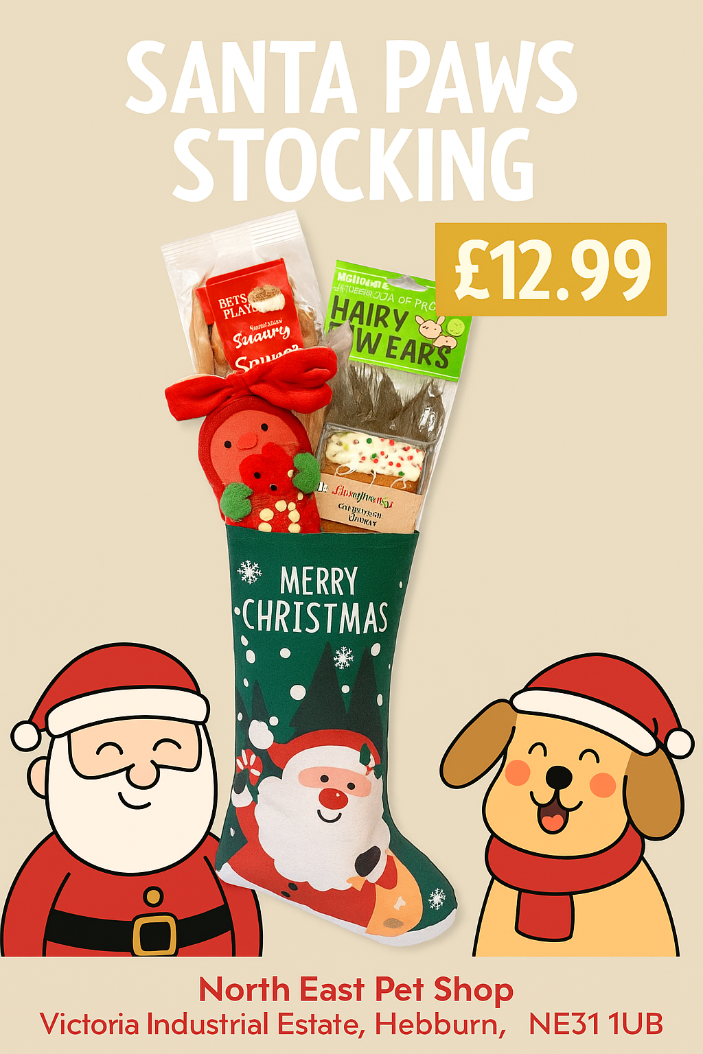 Santa Paws Stocking — Only £12.99!