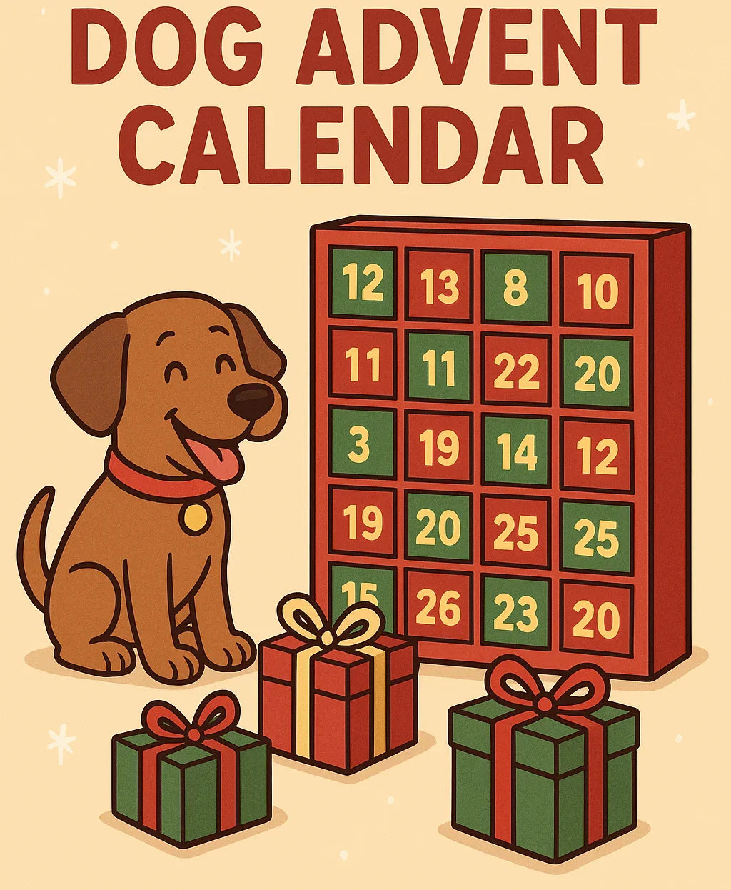 North East Pet Shop Handmade 24-Piece Dog Advent Calendar