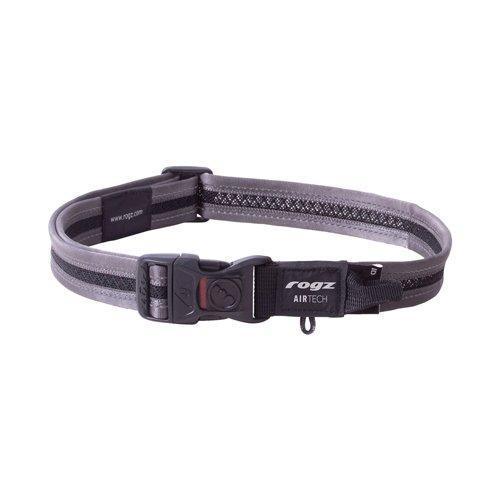 Rogz AirTech Classic Collar Platinum Grey XL - North East Pet Shop Rogz