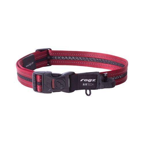 Rogz AirTech Classic Collar Rock Red L - North East Pet Shop Rogz