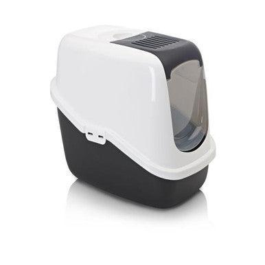 Savic Nestor Cat Toilet Home Wht/Bk 56x39x38.5 - North East Pet Shop Savic