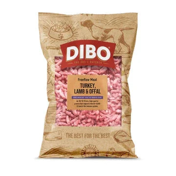 Turkey, Lamb & Offal Freeflow 1kg DIBO - North East Pet Shop Nutriment