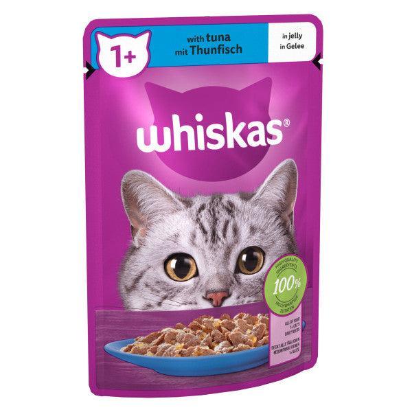 Whiskas Adult 1+ Tuna in Jelly Pouches 28 x 85g - North East Pet Shop Whiskas
