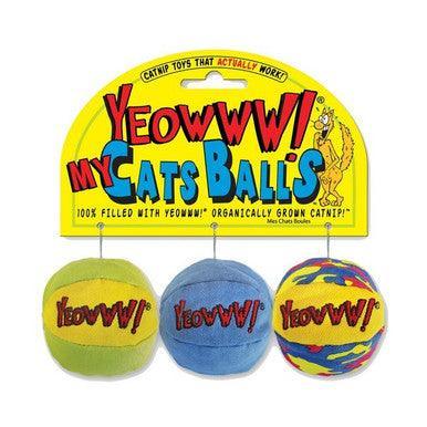 Yeowww! My Cats Balls 3pc - North East Pet Shop Yeowww!