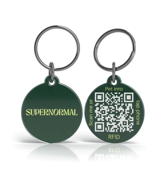 Supernormal QR Lifetime Tracking Pet Tag