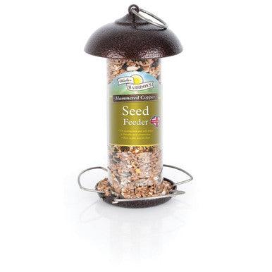 Harrisons Hammertone Copper Mini Seed Feeder 20cm