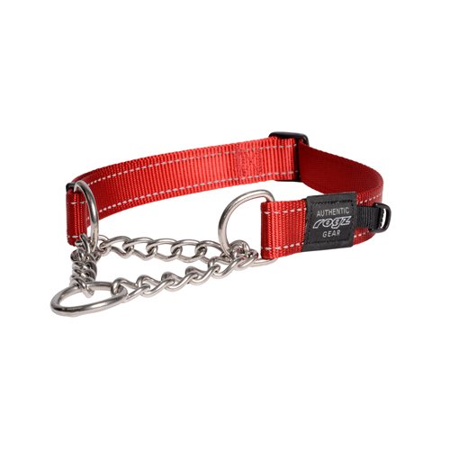 Rogz Control Chain Collar Red Extra Large 50-70cm