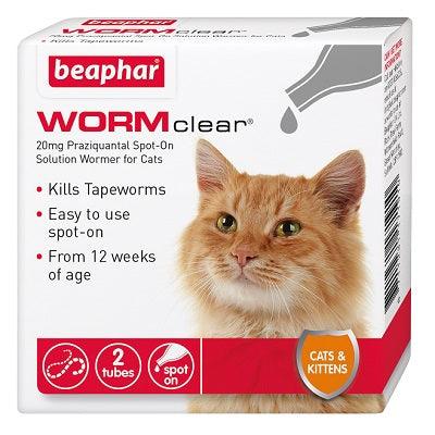 Beaphar WORMclear Spot On Cat 6x2 - North East Pet Shop Beaphar