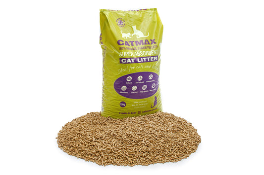 15kg Straw Litter Pellets - CATMAX - North East Pet Shop Bestpets