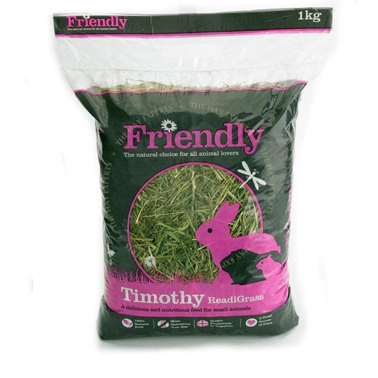 Small Friendly Timothy Readigrass4x1kg - North East Pet Shop Friendly