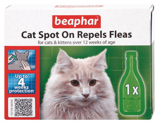 Beaphar Cat Spot On Repel Flea 4 Wk 1x 6 - North East Pet Shop Beaphar