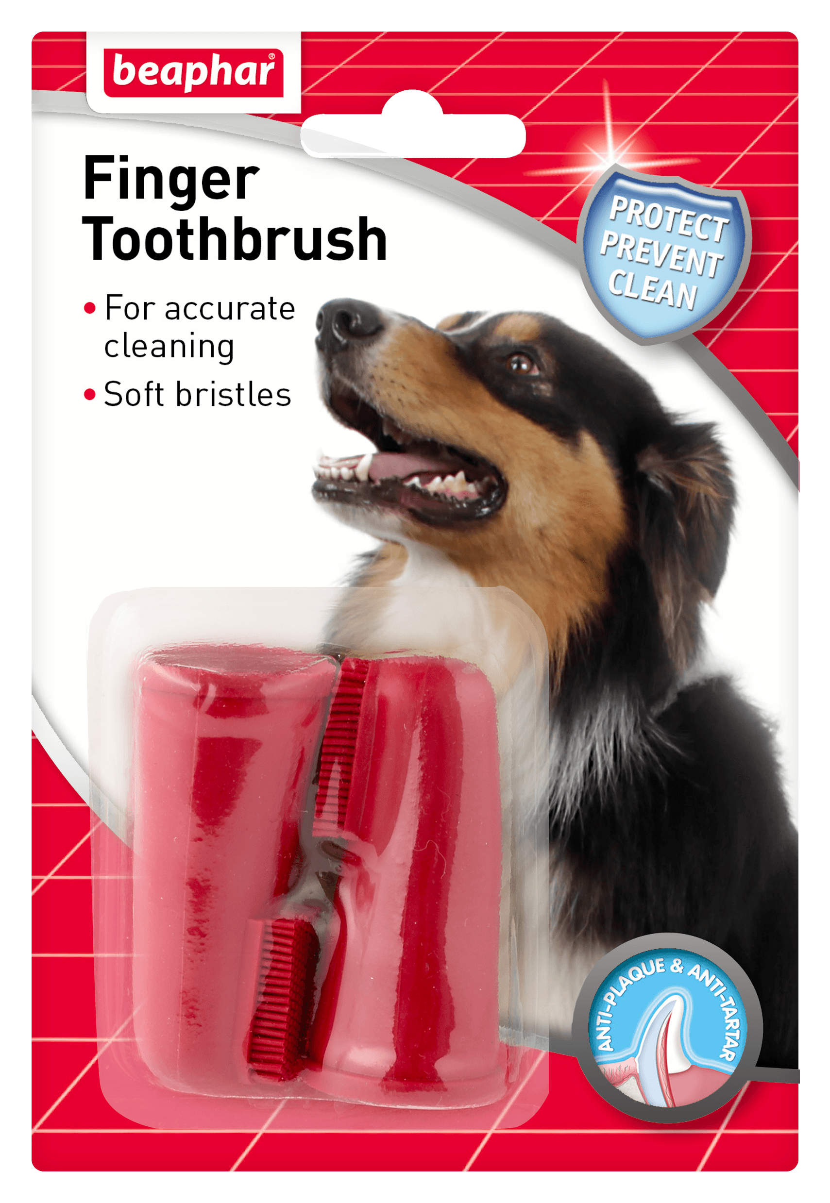 Beaphar Finger Tooth Brush x6 - North East Pet Shop Beaphar