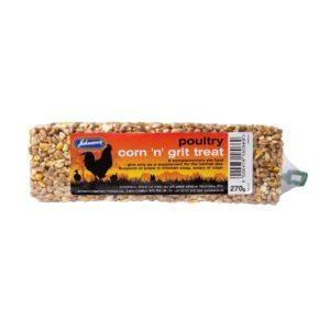 JVP Poultry Corn n Grit Treat 270gx10 - North East Pet Shop Johnsons Veterinary Products