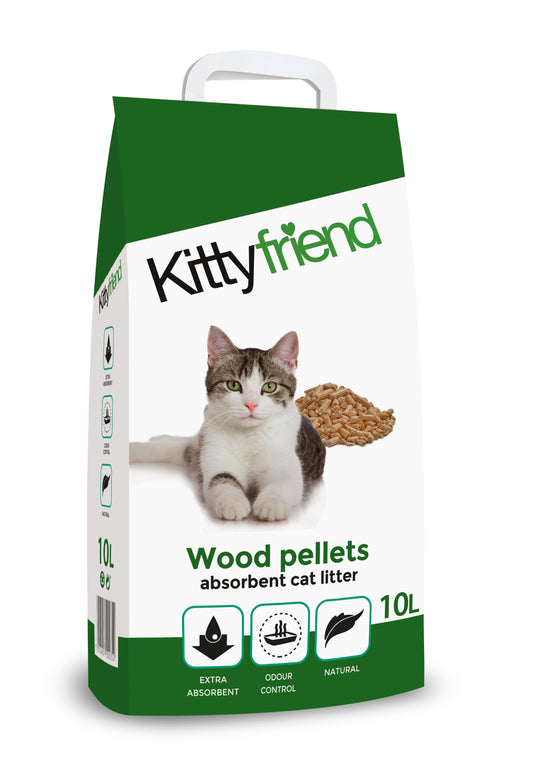 Kitty Friend Wood Pellets Cat Litter - North East Pet Shop Sanicat