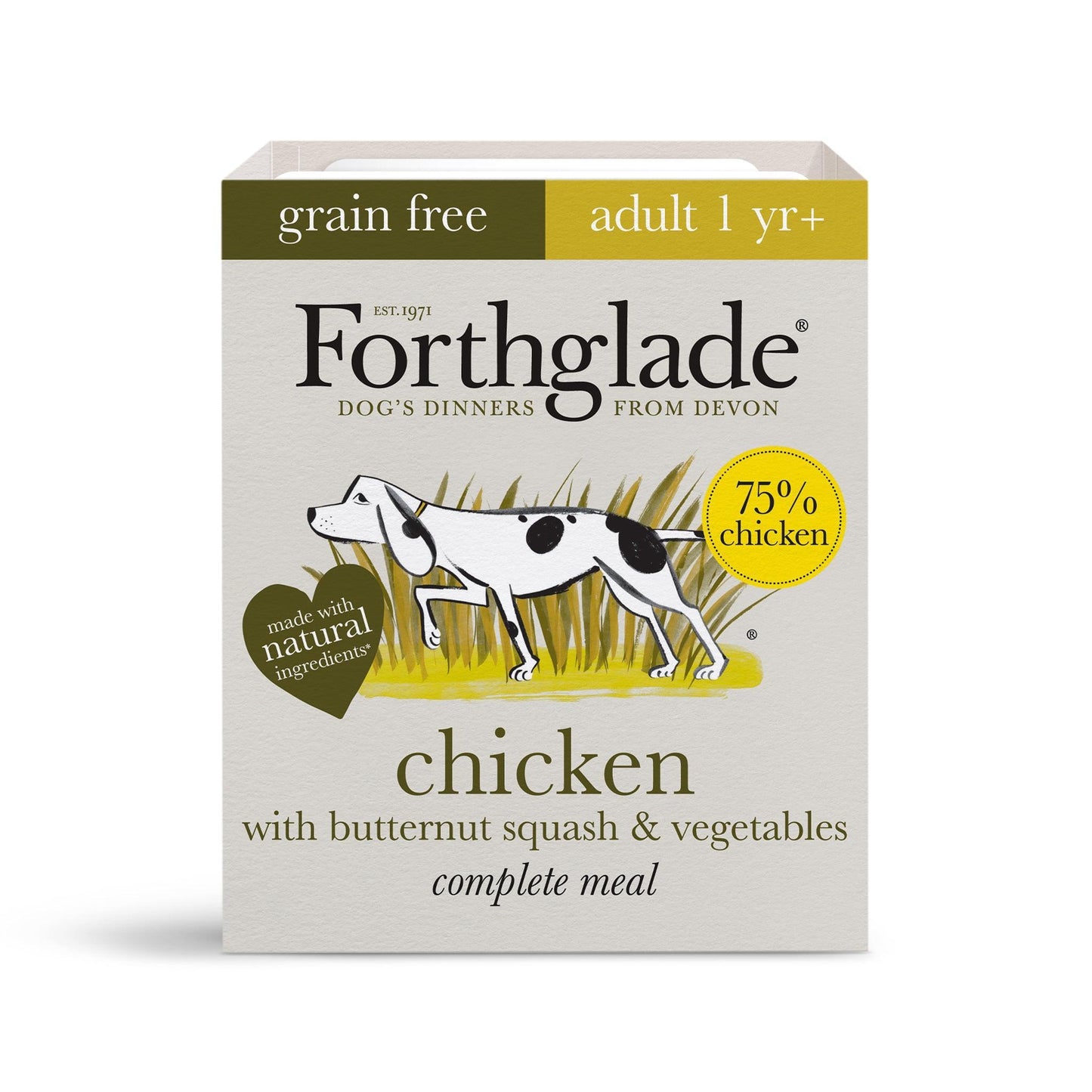 Forthglade Adult Complete Grain Free Chicken Trays 18 x 395g - North East Pet Shop Forthglade