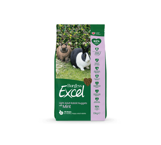 Burgess Excel Rabbit Light 4x1.5kg - North East Pet Shop Burgess