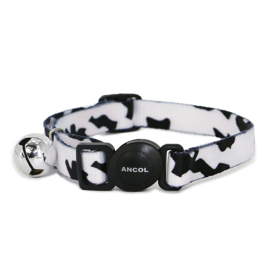 Ancol Cat Camouflage Safe Collar Blk/Wht - North East Pet Shop Ancol