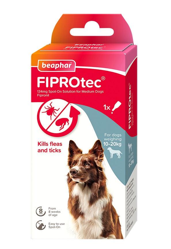 Beaphar FIPROtec Med Dog 1 pipette x6 - North East Pet Shop Beaphar