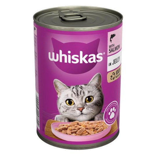 Whiskas Tins 1+ Salmon CIJ 12x400g - North East Pet Shop Whiskas