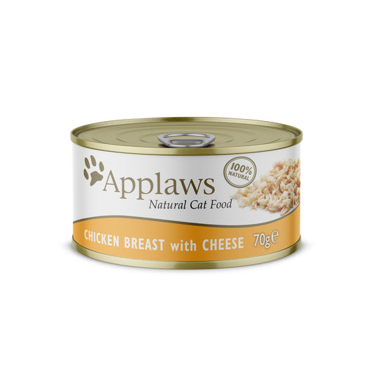 Applaws Cat Chicken & Cheese Tins 24x70g