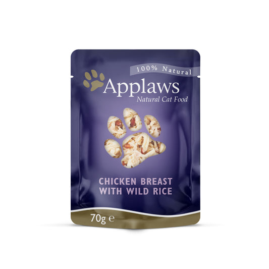 Applaws Cat Pouch Chicken Wild Rice 12x70g
