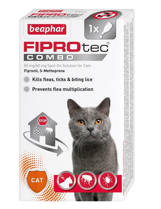 Beaphar FIPROtec COMBO Cat 1 pip x6 - North East Pet Shop Beaphar