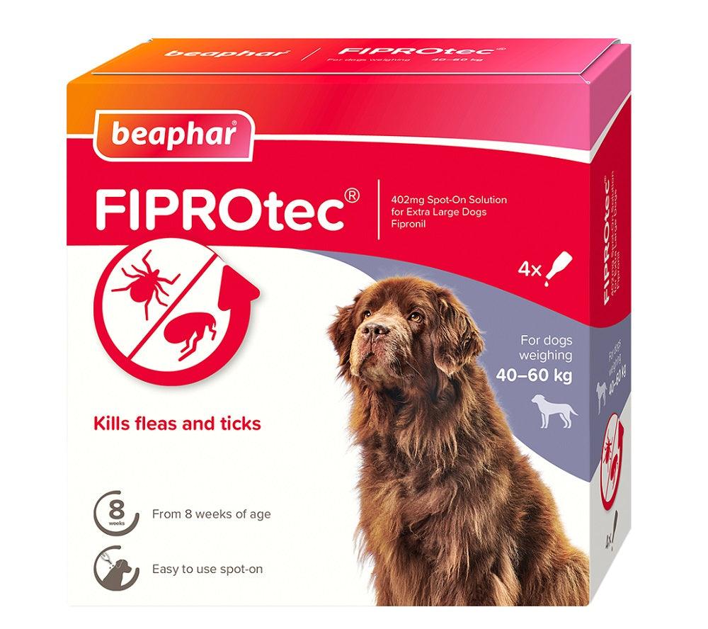 Beaphar FIPROtec XLarge Dog 4 pipette x6 - North East Pet Shop Beaphar
