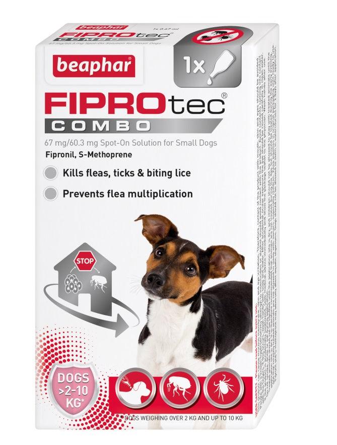 Beaphar FIPROtec COMBO Sml Dog 1 pip x6 - North East Pet Shop Beaphar