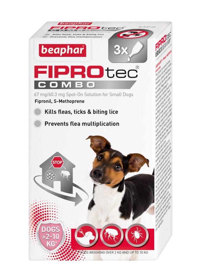 Beaphar FIPROtec COMBO Sml Dog 3 pip x6 - North East Pet Shop Beaphar