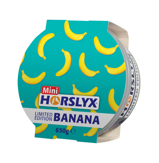 Horslyx Minilick Banana (12x650g) - North East Pet Shop Horslyx