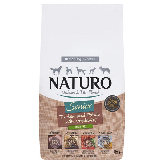 Naturo Senior Grain Free Turkey P&V 4x2kg