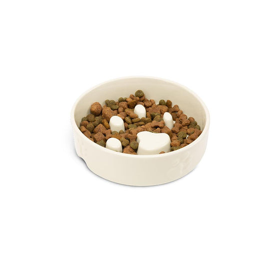 Scruffs Icon Slow Food Cream Bowl 20cm - North East Pet Shop Scruffs