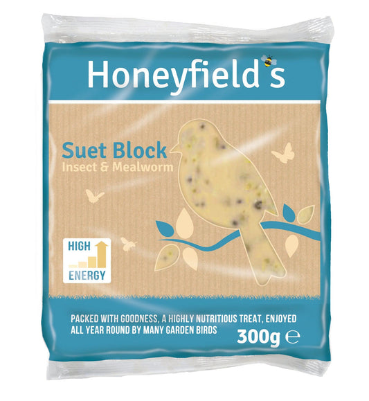 Honeyfield Suet MWorm Ins Bloc 10x300g - North East Pet Shop Honeyfield's