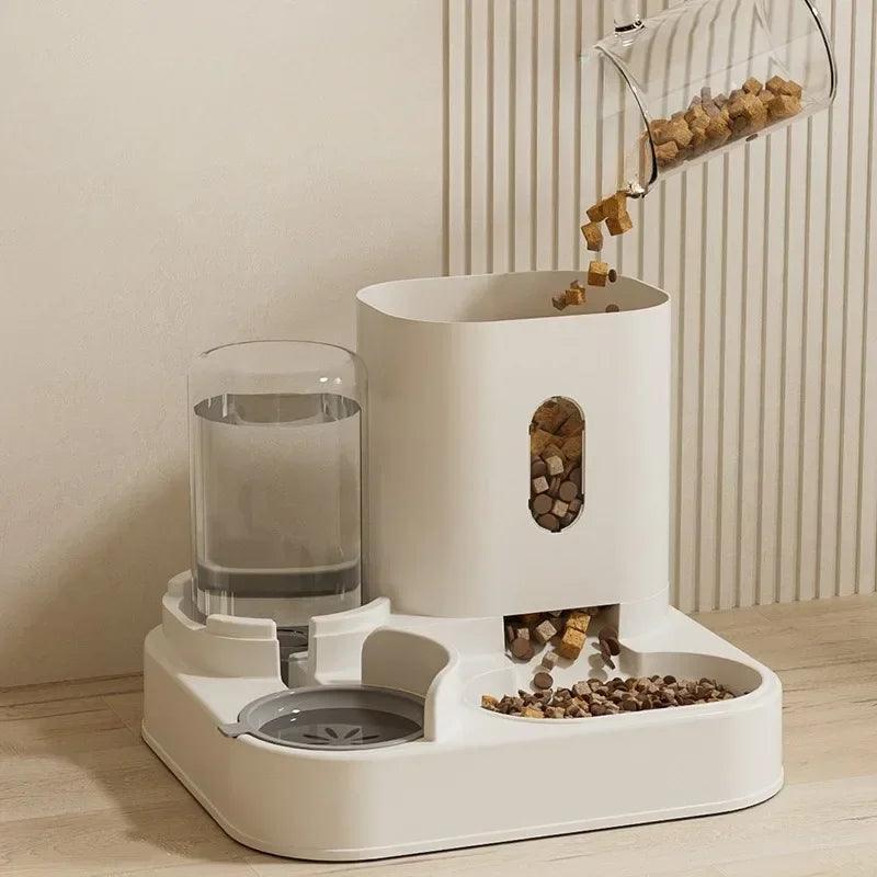 Automatic Feeder Cat Dog Food Bowl With Water Fountain Pet Large North East Pet Shop