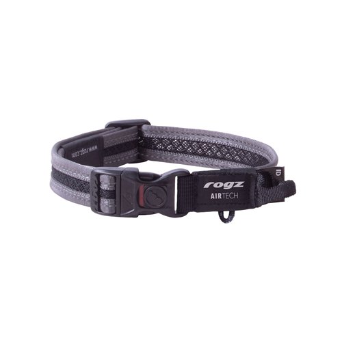 Rogz AirTech Classic Collar Platinum Grey M