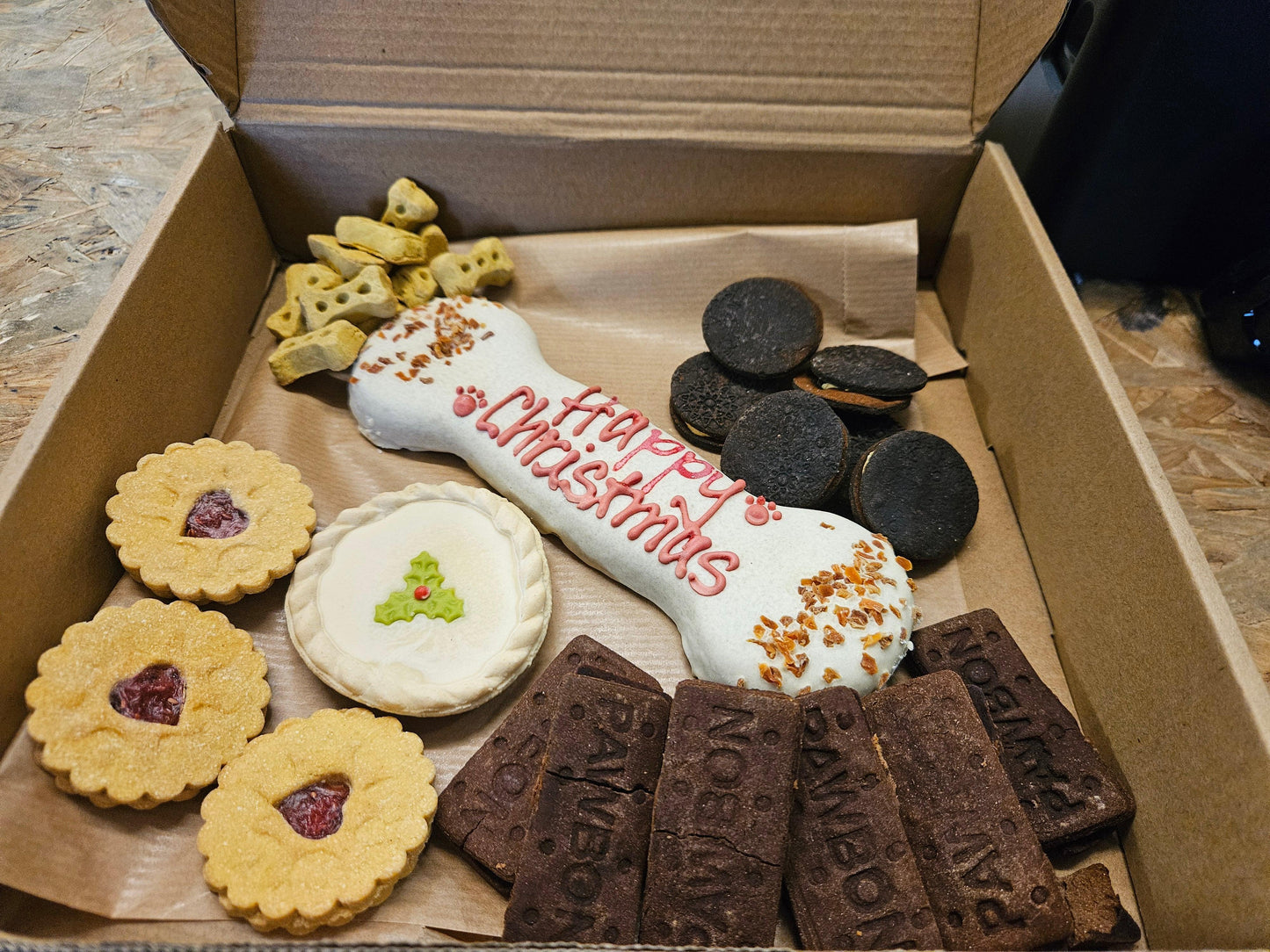 Dog Christmas Biscuit Box