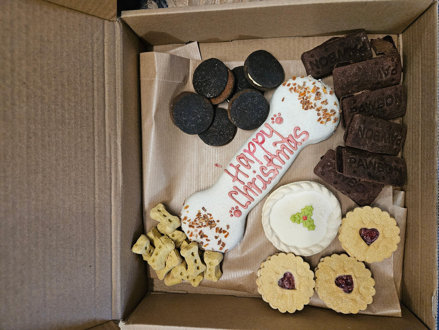 Dog Christmas Biscuit Box