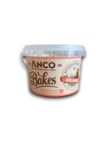 ANCO Bakes large bucket of baking mix with white lid and orange label on white background