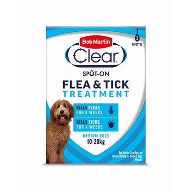 BM Clear Flea Clear Spot On for Medium Dogs (3 Pipettes)