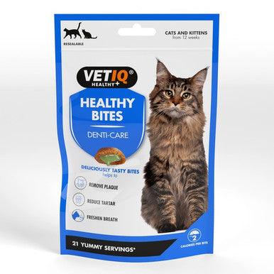 M & C VetIQ Healthy Bites Breath & Dental Cat Treat 65g