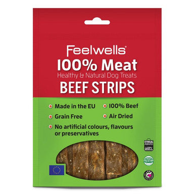 Feelwells 100% Meat Treats Beef Strips 100g