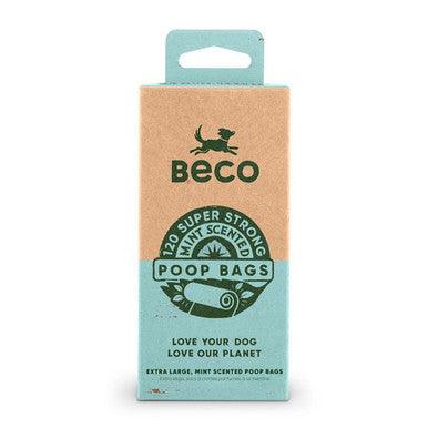 Beco Mint Scented Recycled Poop Bags x120 Pack