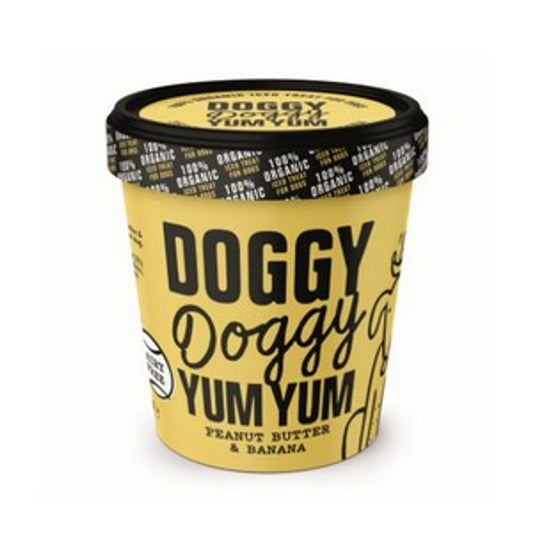 Doggy Doggy Yum Yum - Organic, Vegan Iced Treat for Dogs Peanut Butter & Banana