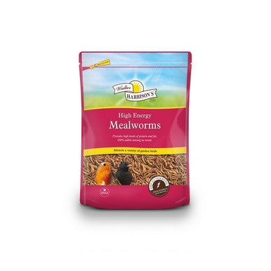 Harrisons High Energy Mealworms 100g Pouch